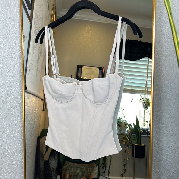 HOUSE OF CB 'Shanna' Oyster Underwired Corset NWOT - Picture 8 of 10